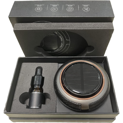 Diffuseur d'aromathérapie solaire pour voiture – Désodorisant à énergie solaire avec parfum marin et extension pour huiles essentielles